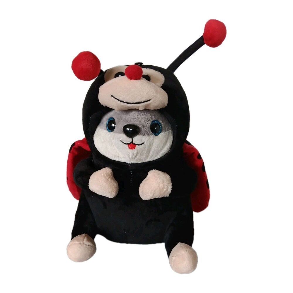 An'Best Toys Hamster Wearing Lady Bug Outfit Plush 11in Plush Stuffed Animal Toy